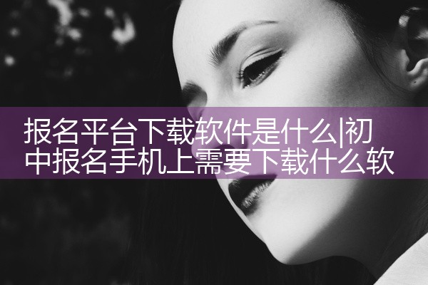 报名平台下载软件是什么
