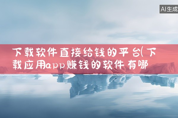 下载软件直接给钱的平台