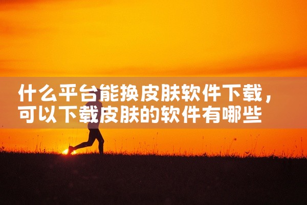 什么平台能换皮肤软件下载